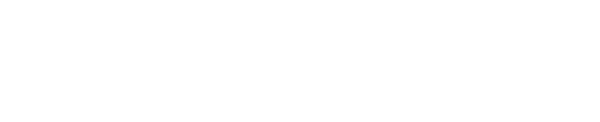 The word STYLIST in large, elegant serif capitals, shown in light grey on a clean white background.